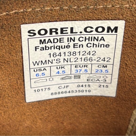Sorel Major Pull On Boots - Grizzly Bear Tan Leather/Suede Mid-Calf Buckles - Picture 12 of 12